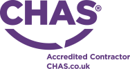 chas-accredited-contractor-phillips-sutton CHAS Accredited Contractor logo in purple showing health and safety certification