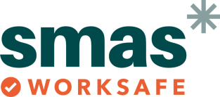 SMAS Worksafe accreditation logo highlighting compliance with health and safety standards